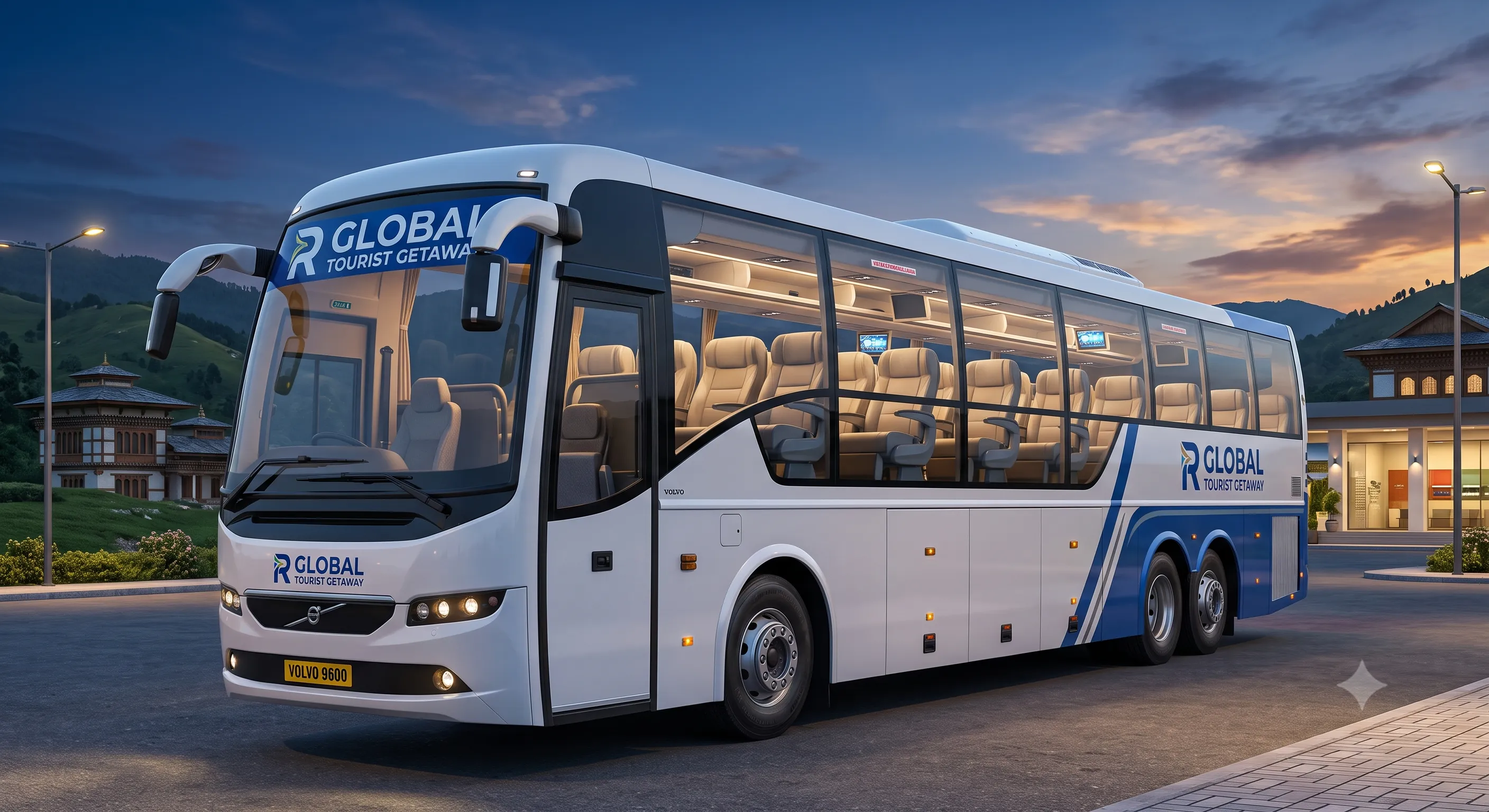9600 Volvo Bus Without Washroom 