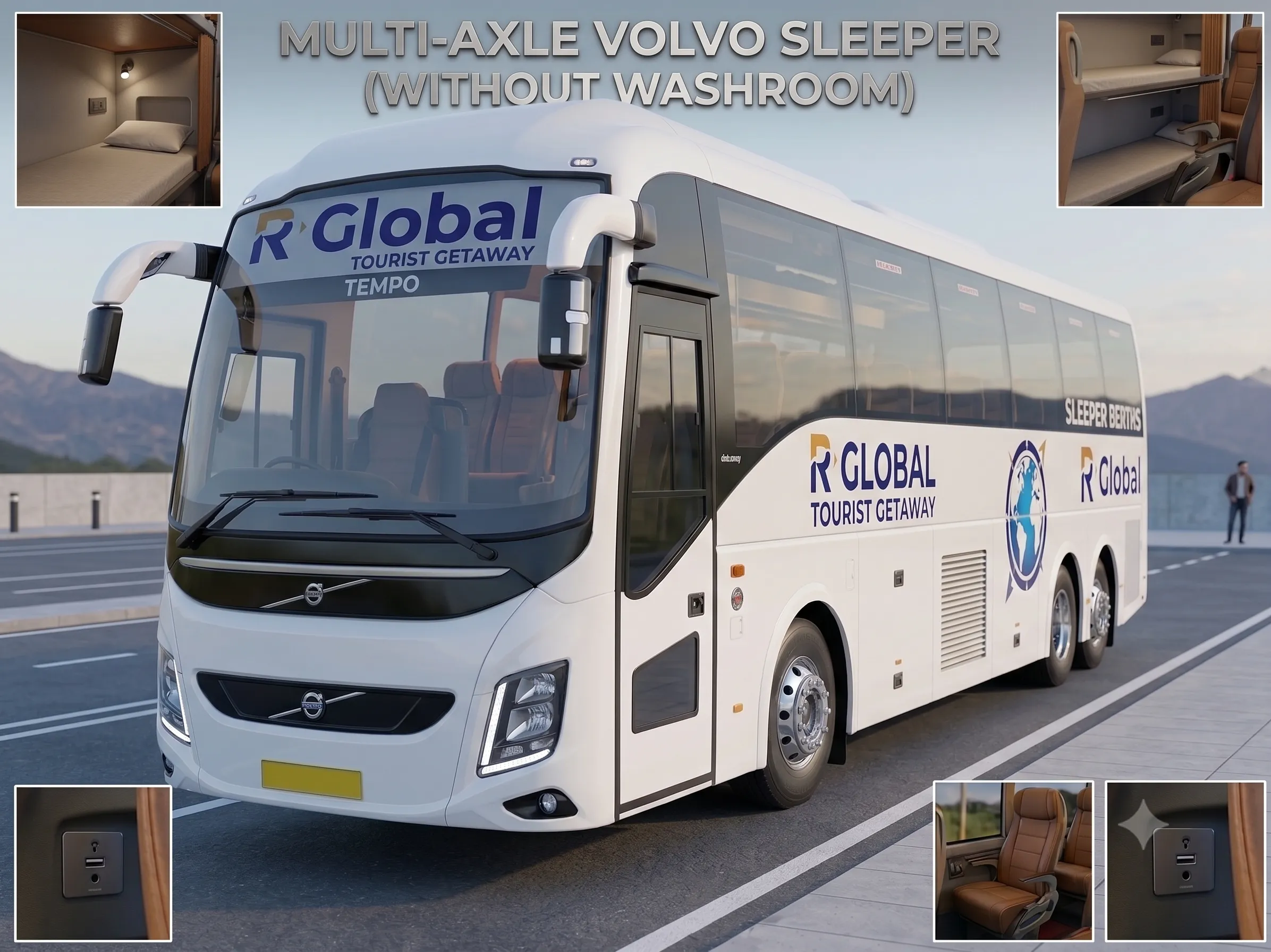 Multi XL Volvo Bus Sleeper Without  Washroom  