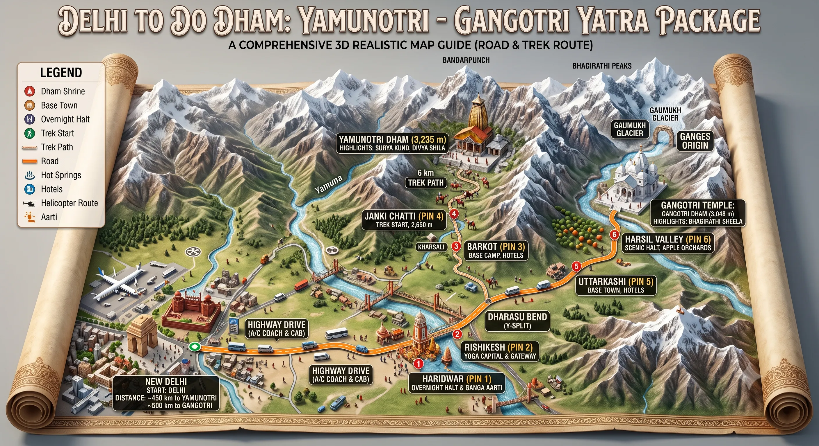 DO DHAM YAMUNOTRI - GANGOTRI YATRA PACKAGE 