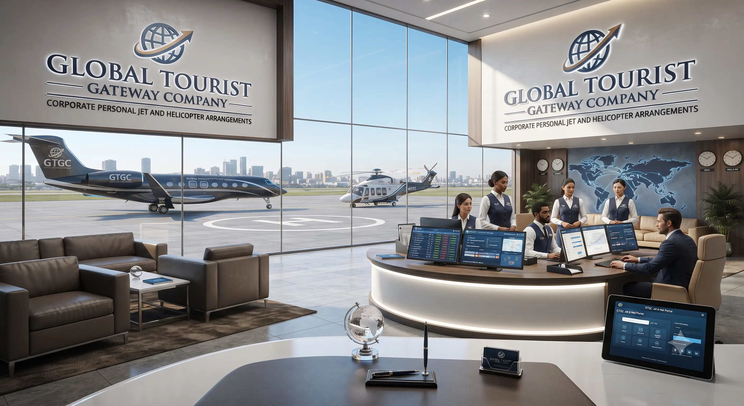 Corporate Personal Jet And Helicopter Arrangements